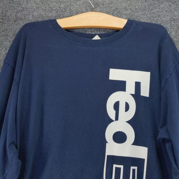 FedEx Federal Express March of Dimes Pullover Sweatshirt Size L Blue Logo - Picture 6 of 10